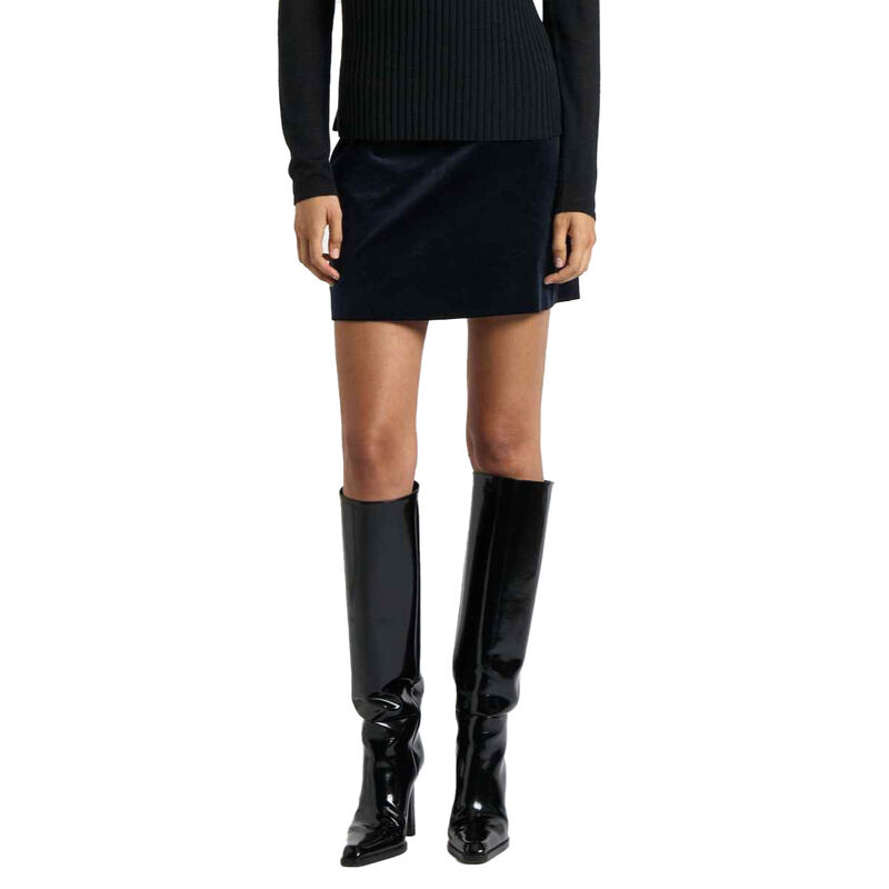 Cue Stretch Velvet Mini Skirt image number 0
